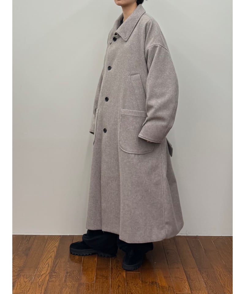 最終値下げ　VOAAOV Vintage Wool Wide Long Coat VOAAOV （ヴォアーブ）】/ WOOL LONG COAT TADAYOI -BROWN