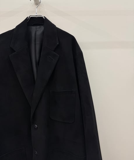 【YOKO SAKAMOTO（ヨーコサカモト）】2B JACKET -BLACK (SEEP SUEDE)