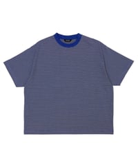 【EVCON（エビコン）】MERCERIZATION BORDER WIDE S/S TEE -BLUE