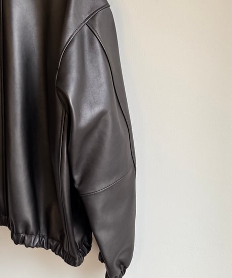 【YOKO SAKAMOTO（ヨーコサカモト）】ZIP BLOUSON -BLACK（ HIMALAYAN SHEEP）