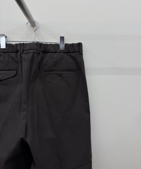 【YOKO SAKAMOTO（ヨーコサカモト）】DOUBLE PLEATED TROUSERS 　-BROWN