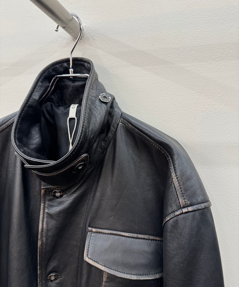 CCU（シーシーユー）】 HUNTING JKT -SHEEP RUB SKIN -BLAC