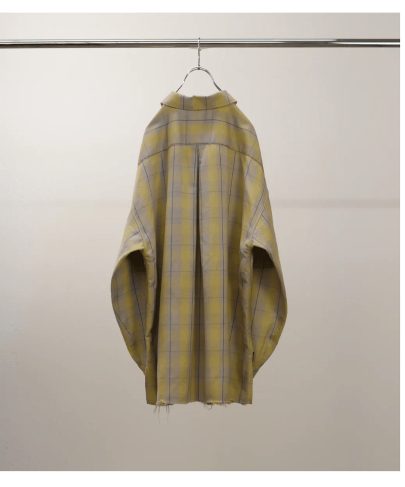 ANCELLM（アンセルム）】C/R CHECK SHIRT -YELLOW | tadayoi