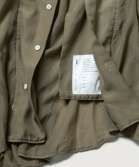 【INNAT（インアット）】LOOSE BOX SHIRT　-KHAKI