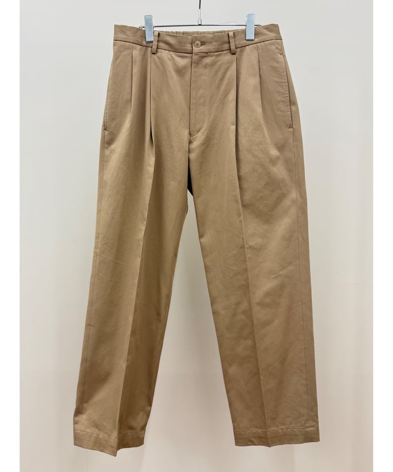 YOKO SAKAMOTO（ヨーコサカモト）】DOUBLE PLEATED TROUSERS