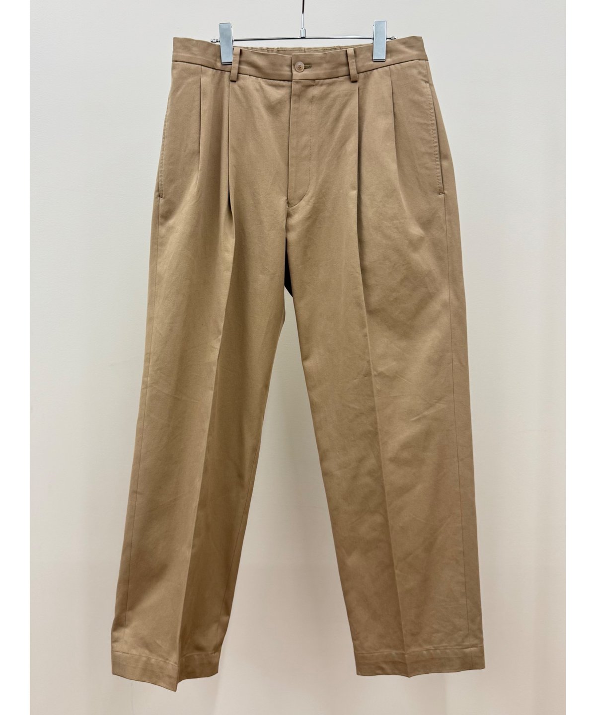 YOKO SAKAMOTO（ヨーコサカモト）】DOUBLE PLEATED TROUSERS