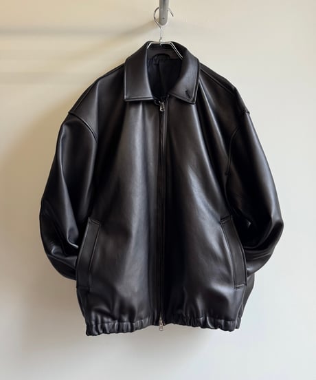 【YOKO SAKAMOTO（ヨーコサカモト）】ZIP BLOUSON -BLACK（ HIMALAYAN SHEEP）