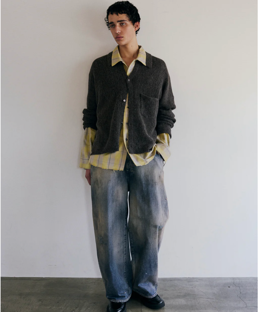 パンツ ANCELLM DENIM WIDE SLACKS(BLACK) 1 ANCELLM/アンセルム/DENIM WIDE SLACKS | GARDEN（ガーデン