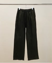 【ANCELLM（アンセルム）】AGING LACE DOUBLE PANEL SLACKS -BLACK