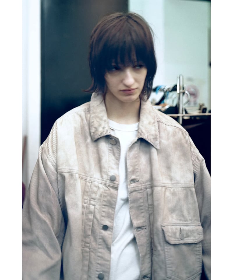 ANCELLM（アンセルム）】CORDED VELVETEEN JACKET -GRAY |
