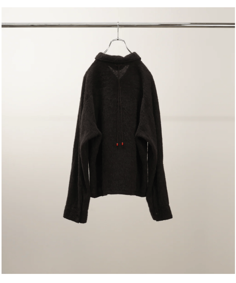 あっぷる様 ANCELLM（アンセルム）】SHAGGY ZIP UP SHIRT -BROWN | ta