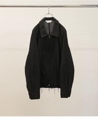 【ANCELLM（アンセルム）】L/N ZIPUP SHIRT JACKET -BLACK