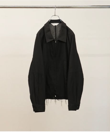 【ANCELLM（アンセルム）】L/N ZIPUP SHIRT JACKET -BLACK