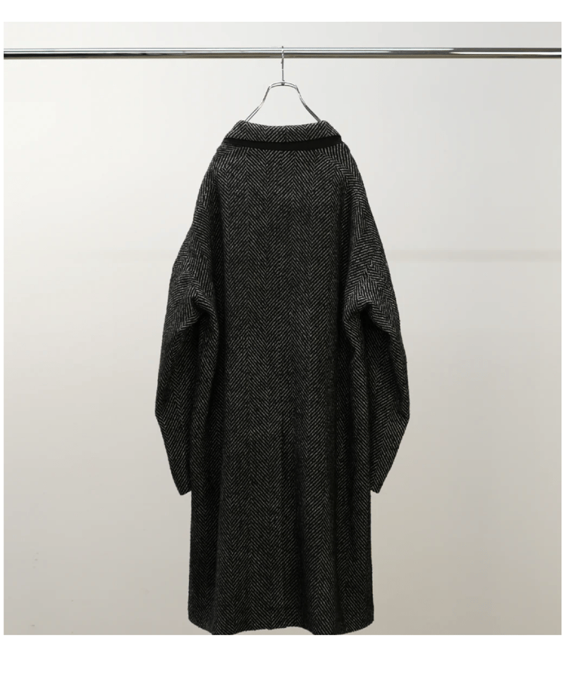 ANCELLM（アンセルム）】SEMI-DOUBLE CHESTER COAT -WHITE