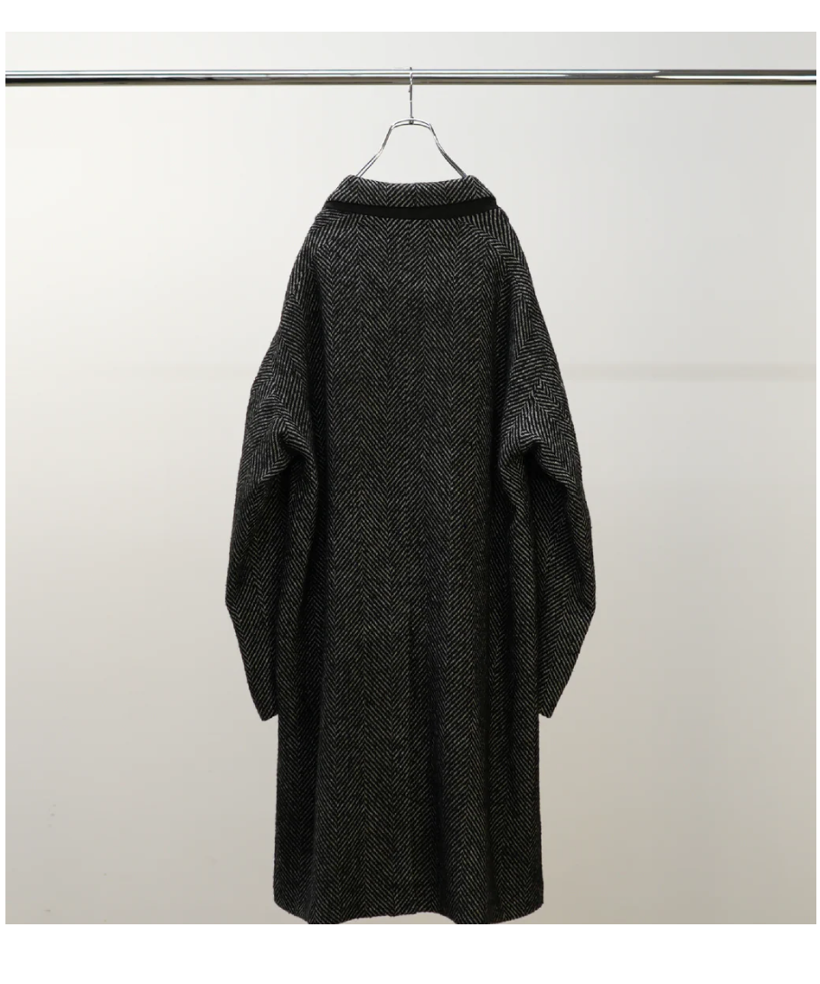 ANCELLM（アンセルム）】SEMI-DOUBLE CHESTER COAT -WHITE