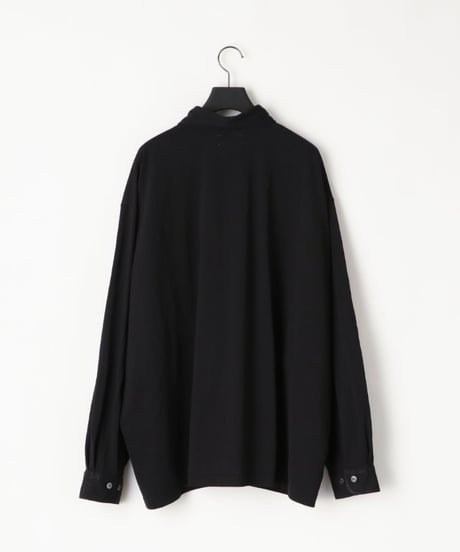【KANEMASA PHIL.（カネマサ フィル）】 36G Nylon Balise Shirt -BLACK DYE