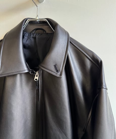 【YOKO SAKAMOTO（ヨーコサカモト）】ZIP BLOUSON -BLACK（ HIMALAYAN SHEEP）