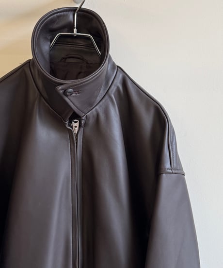 【YOKO SAKAMOTO（ヨーコサカモト）】ZIP BLOUSON -BROWN（ HIMALAYAN SHEEP）