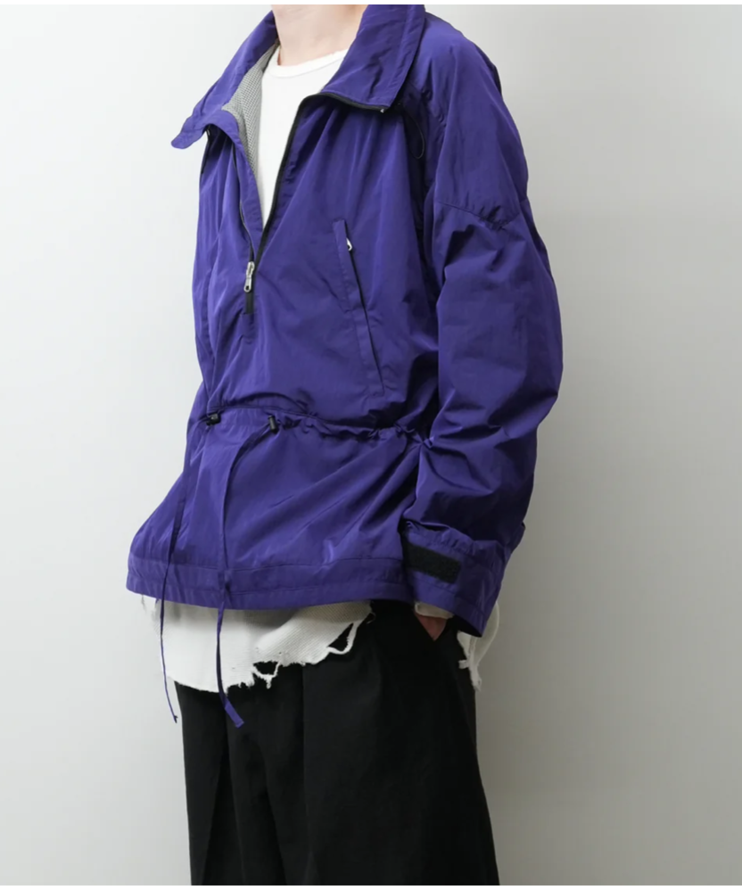 ANCELLM(アンセルム)】NYLON PULLOVER JACKET -PURPLE | ANCELLM(アンセルム)】NYLON PULLOVER JACKET -PURPLE |