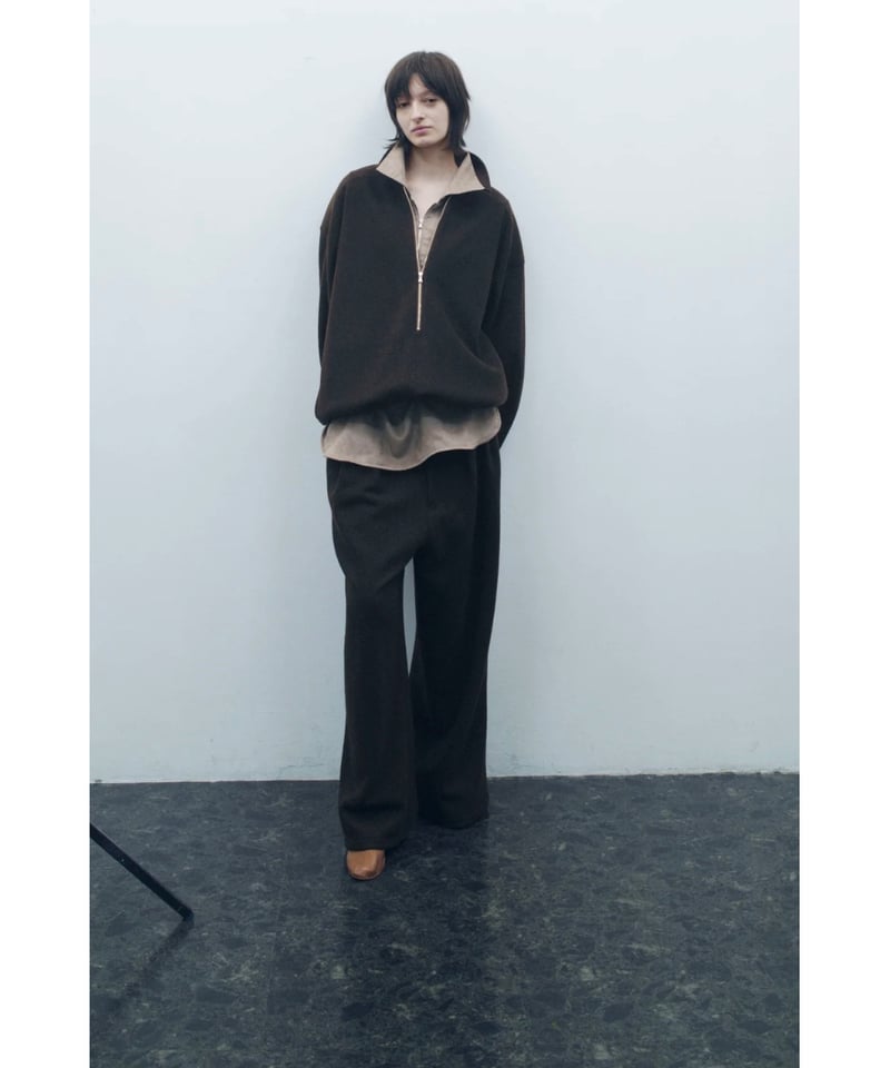 ANCELLM（アンセルム）】VEGAN LEATHER SKIPPER LONG LS Z