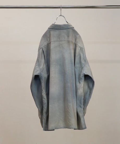 【ANCELLM（アンセルム）】BRUSHSTROKE AGING SHIRT -INDIGO