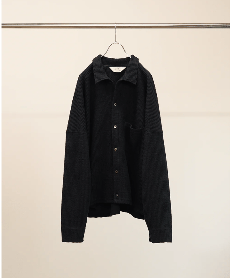 ANCELLM(アンセルム)】CUT STRIPE SHIRT -NAVY | tadayoi ANCELLM(アンセルム)】CUT STRIPE SHIRT -NAVY | tadayoi