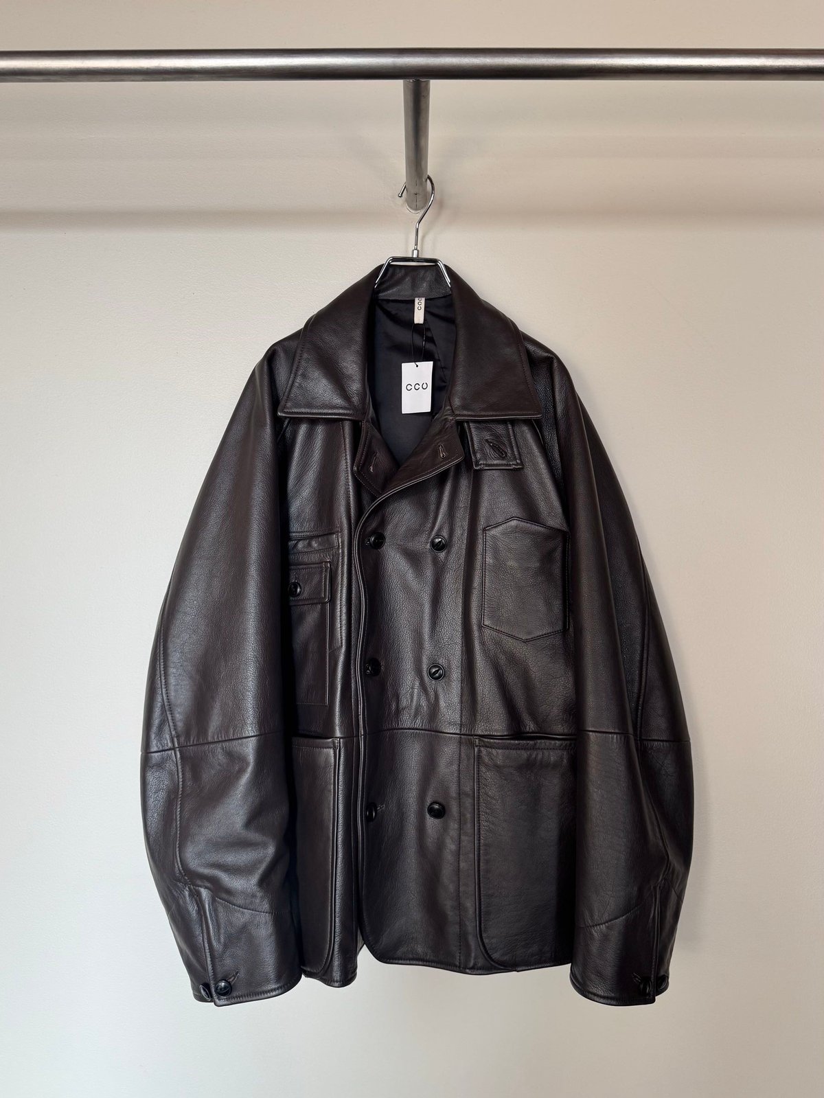 CCU（シーシーユー）】 COVERALL -COW SKIN -D.BROWN | ta