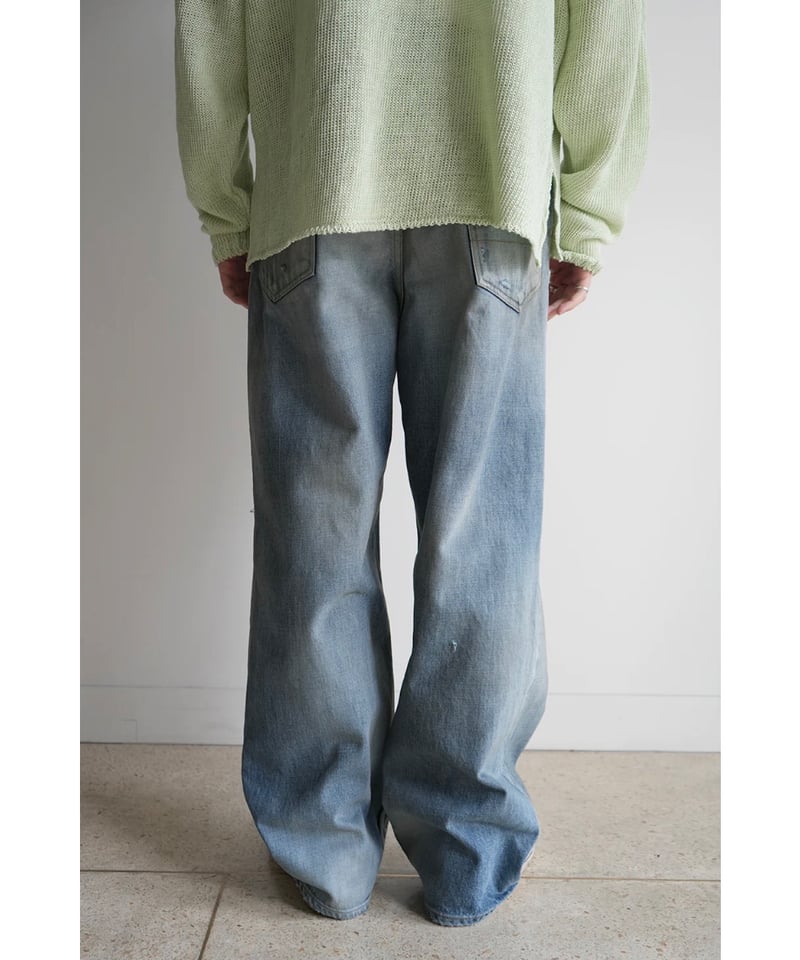 ANCELLM（アンセルム）】CRASH SELVEDGE DENIM STRAIGHT 5