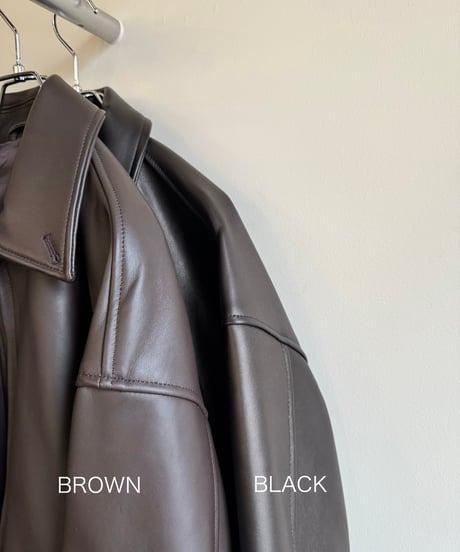 【YOKO SAKAMOTO（ヨーコサカモト）】ZIP BLOUSON -BLACK（ HIMALAYAN SHEEP）