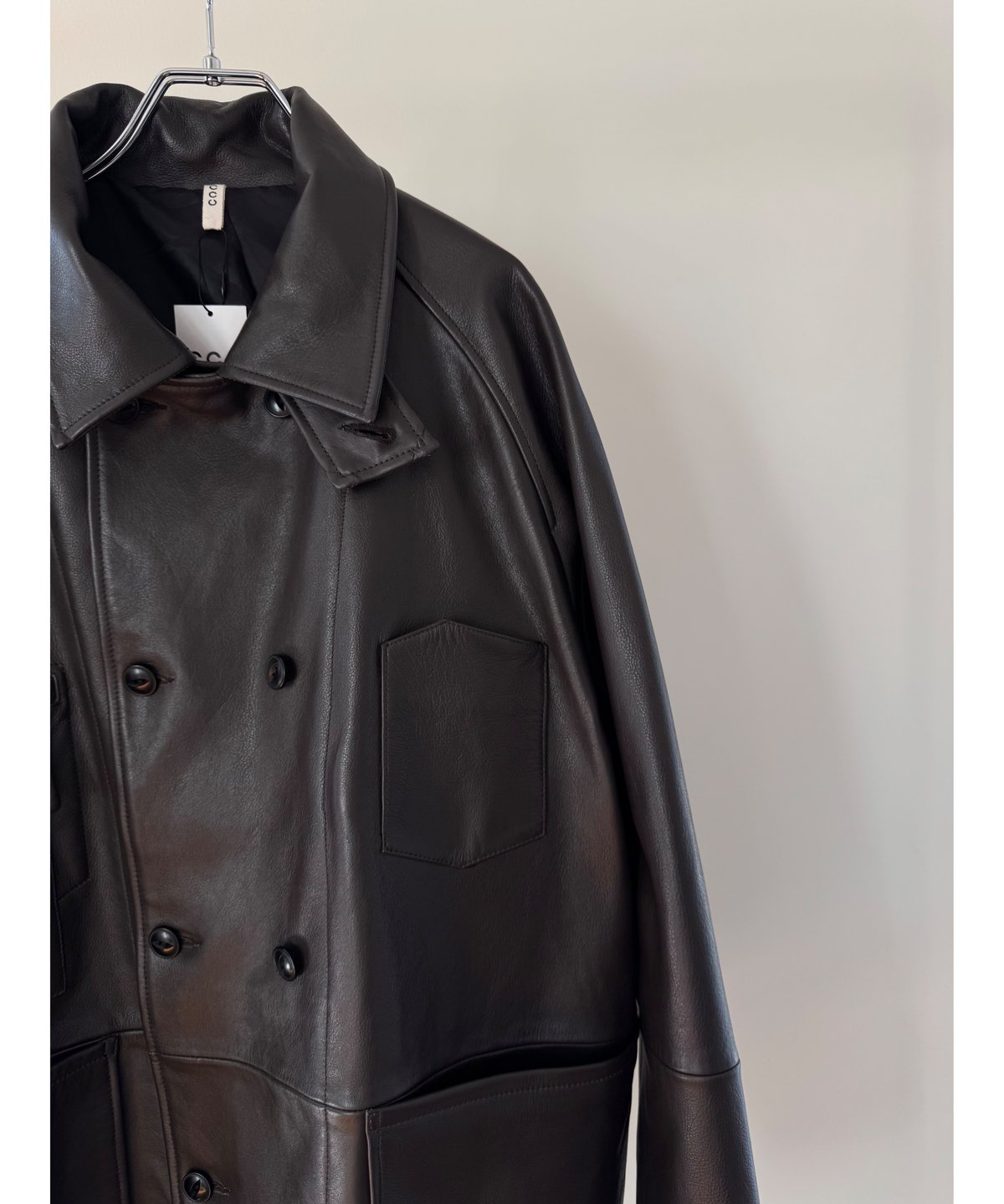 CCU（シーシーユー）】 COVERALL -COW SKIN -D.BROWN | ta