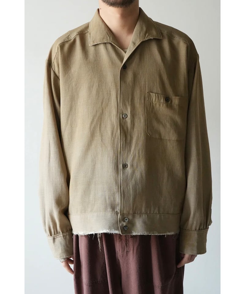 ANCELLM（アンセルム）】 MELANGE SHORT CRASH SHIRT JACK