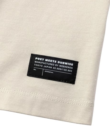 【POET MEETS DUBWISE（ポエトミーツダブワイズ） 】PMD Logo Loose Fit T-Shirt　−B.GREY