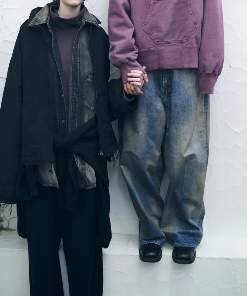 ANCELLM TWEED ZIP JACKET brown 2