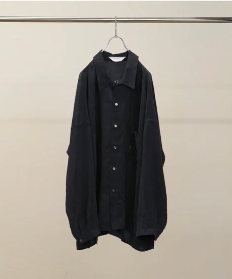 【ANCELLM（アンセルム）】EMBROIDERED SOUVENIR SHIRT -NAVY