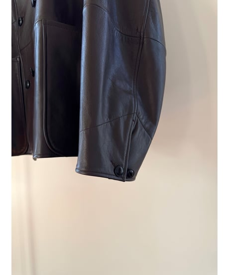 【CCU（シーシーユー）】  COVERALL -COW SKIN -D.BROWN