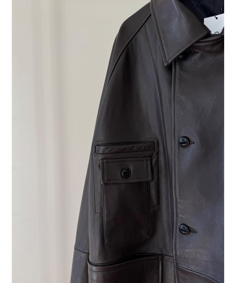 CCU COW LEATHER COVERALL 別注品 CCU（シーシーユー）】 COVERALL -COW SKIN -D.BROWN | ta