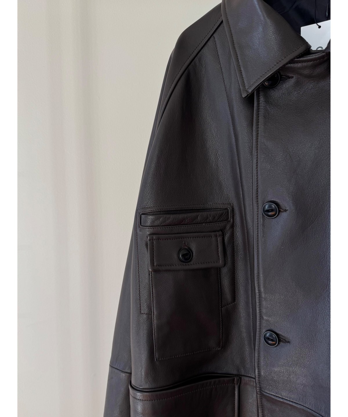 CCU（シーシーユー）】 COVERALL -COW SKIN -D.BROWN | ta