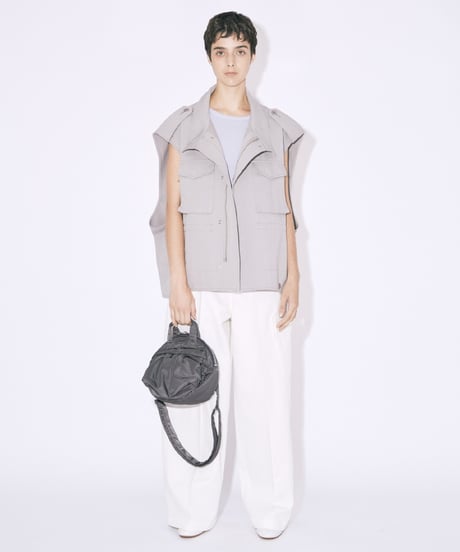 【beautiful people（ビューティフルピープル）】POTRxbp helmet bag in nylon twill–ecru