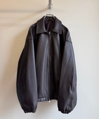 【YOKO SAKAMOTO（ヨーコサカモト）】ZIP BLOUSON -BROWN（ HIMALAYAN SHEEP）