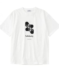 【POET MEETS DUBWISE（ポエトミーツダブワイズ） 】SOLIDARITY T-Shirt −WHITE