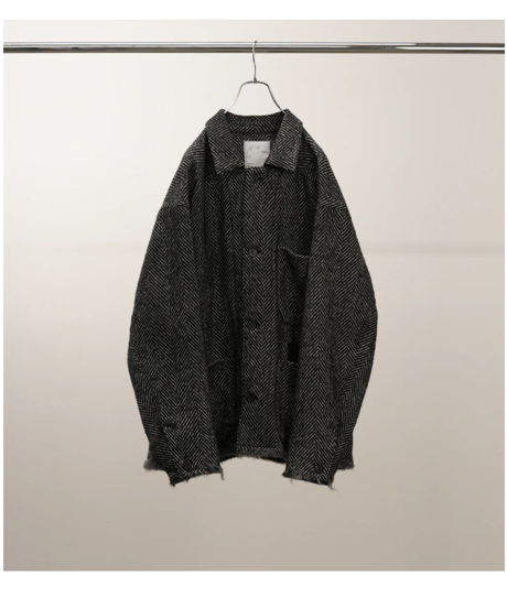 ANCELLM 25AW KIMONO KNIT SHIRT(BROWN)2 25AW ANCELLM KIMONO KNIT