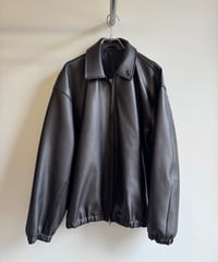 【YOKO SAKAMOTO（ヨーコサカモト）】ZIP BLOUSON -BLACK（ HIMALAYAN SHEEP）