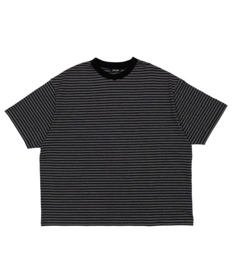 【EVCON（エビコン）】BORDER WIDE S/S T-SHIRT -BLACK