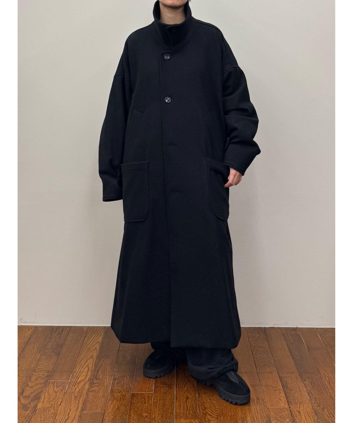 VOAAOV （ヴォアーブ）】/ WOOL LONG COAT TADAYOI -BLACK