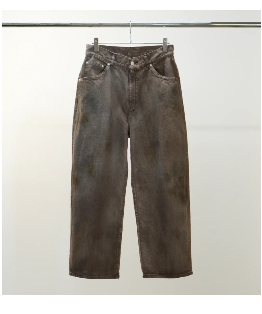ANCELLM AGING CORDUROY PANTS アンセルム　ブラウン ANCELLM（アンセルム）】#01 AGING01 -BROWN | tadayoi