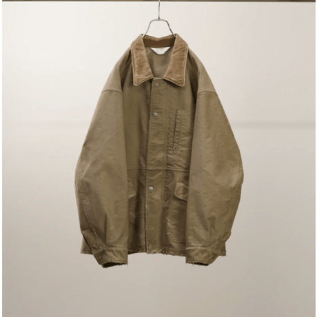 アンセルム　カラーレスジャケット ANCELLM - SILK SUEDE COLLARLESS JACKET/BLACK | NapsNote