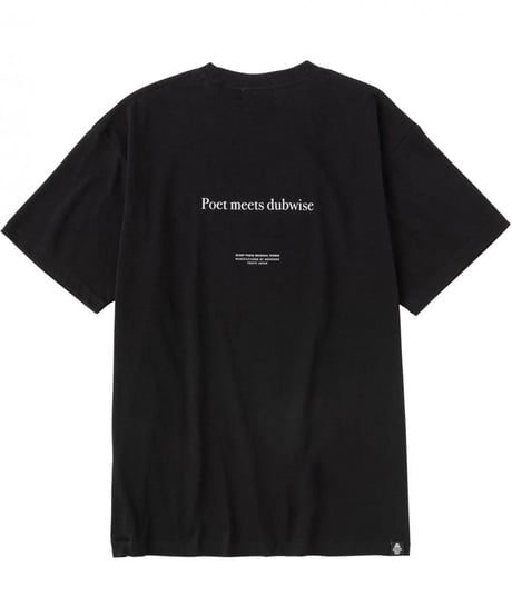 【POET MEETS DUBWISE（ポエトミーツダブワイズ） 】WHITE SANDS T-shirt -BLACK