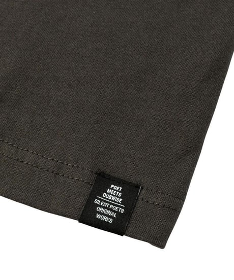 【POET MEETS DUBWISE（ポエトミーツダブワイズ） 】"HOPE" INKJET T-shirt -SUMI