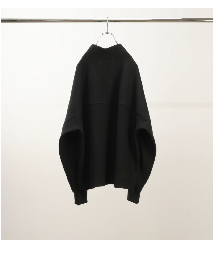 ANCELLM（アンセルム）】HENLEY PULL OVER SHIRT -BLACK |
