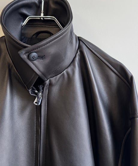 【YOKO SAKAMOTO（ヨーコサカモト）】ZIP BLOUSON -BLACK（ HIMALAYAN SHEEP）